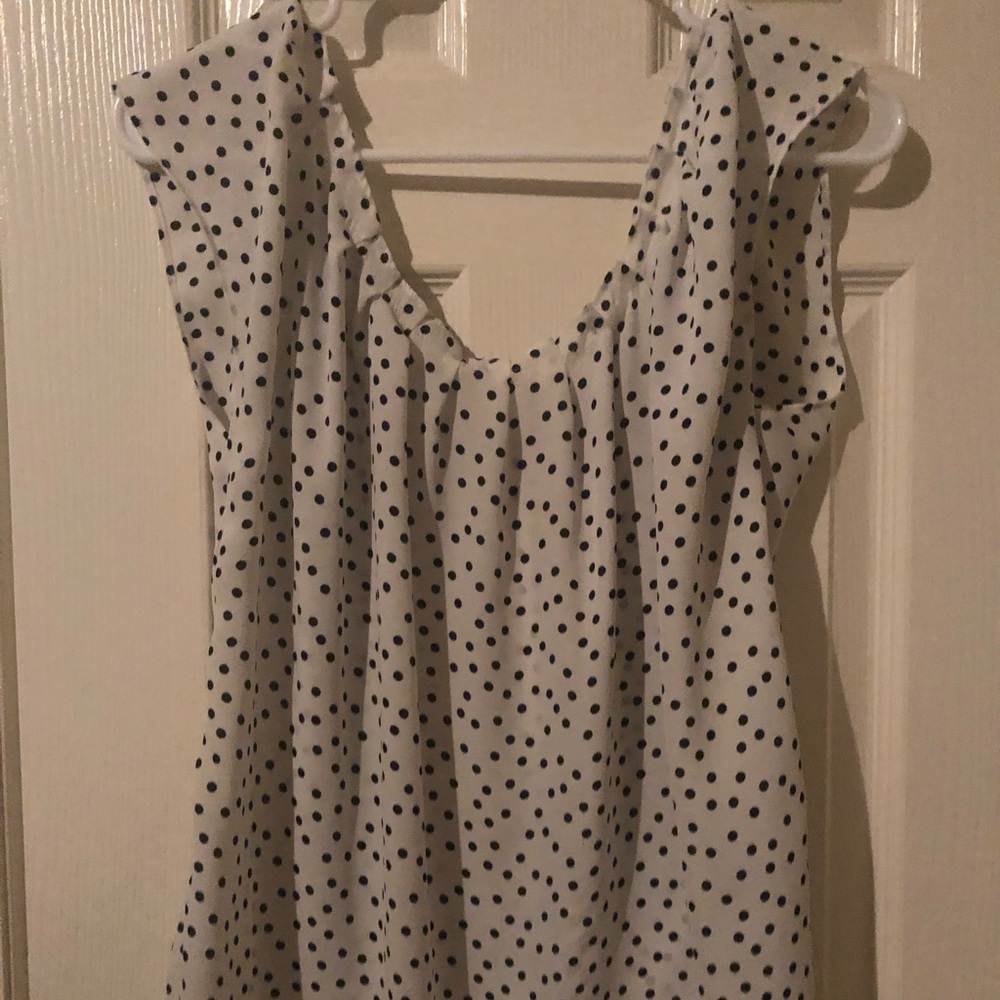 Lauren Conrad polka dot blouse